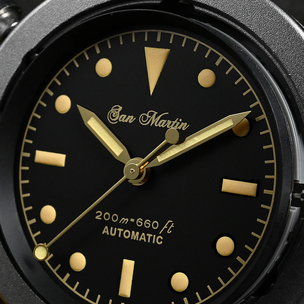 Мужские наручные часы с сапфиром 38 мм винтажные 6200 Ретро стиль 20 бар - купить по