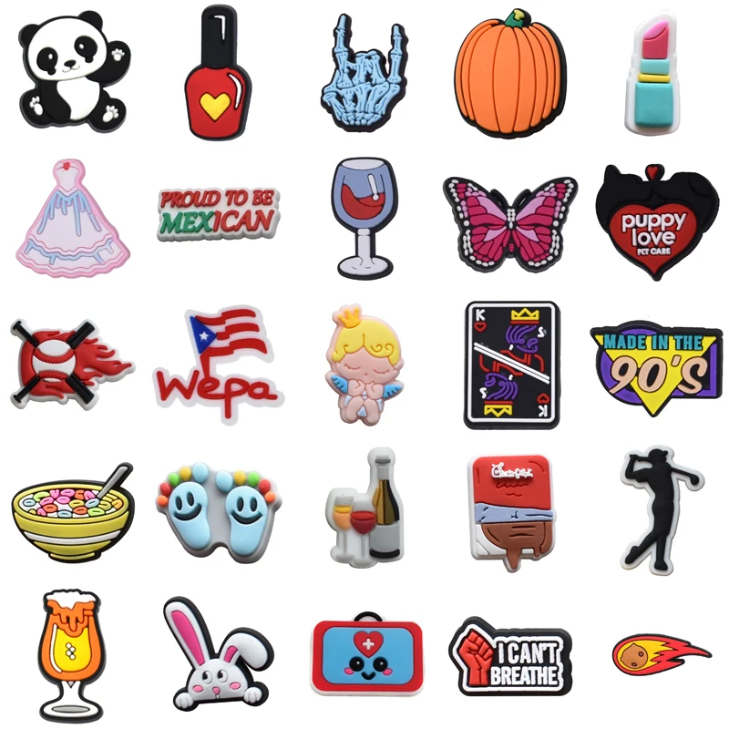 

Shoes Accessories Set Jeans Packs Kids Decorations for Crocs Women Charm Men Wholesale Bulk Gifts Girl Para Pins Shoe Charms Boy