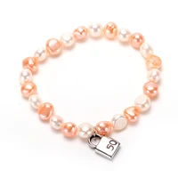 natural freshwater pearl bracelet blackwhitepinkpurple pearl bracelet fine pearl jewelry for women uno jewelry gifts