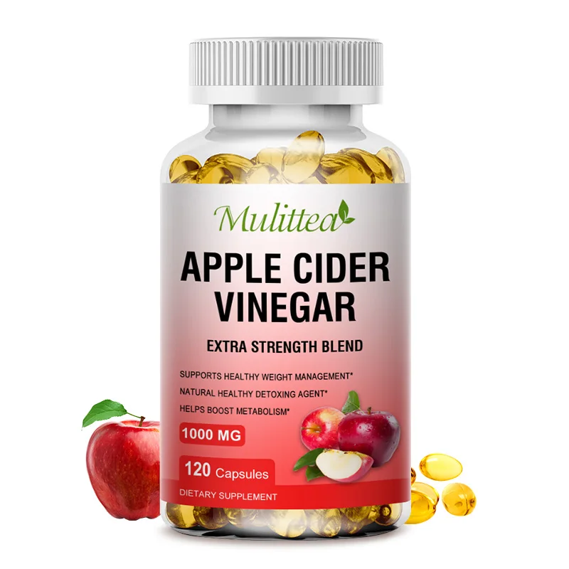 

Mulittea Apple Cider Vinegar Slimming Capsules Natural Digestion for Metabolism Weight & Detox Fat Burner Support Body Sculpting
