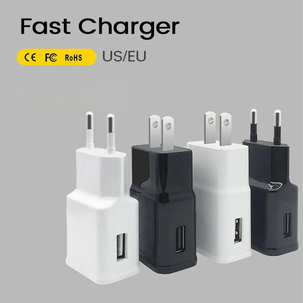 

Eu Us Eu Us Plug Adapter Fast Charge Usb Mobile Phone Charger High Quality Home Phone Accessories Charging Head Universal