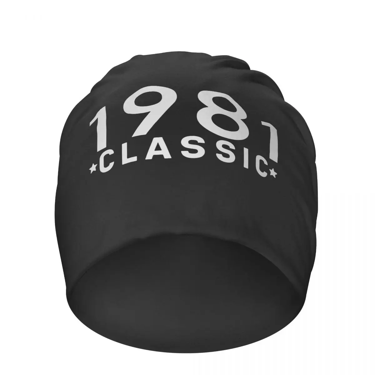 

1981 Classic Unisex Beanies Pullover Cap Hip-Hop 40 Years Old Bonnet Windproof Hedging Hats Skullies Beanies Racing Winter Caps