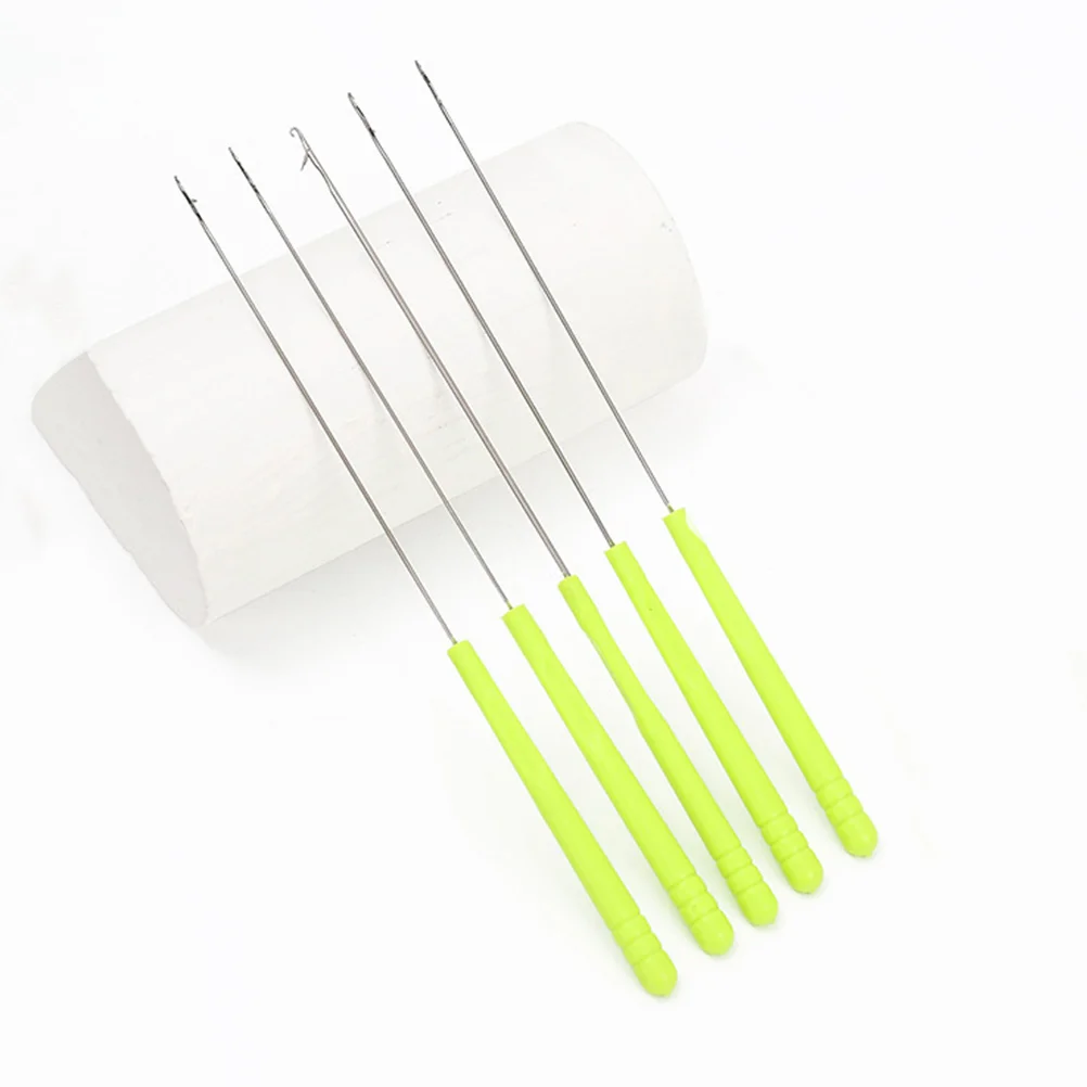5 шт. иглы для вязания крючком наборы плетения свитера волос взрослых инструмент