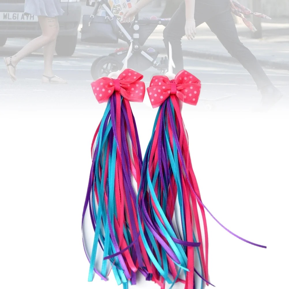 

Bike Streamers Handlebar Tassels Ribbonkids Scooteraccessories Assoceries Grips Girl Bikes Colorful Children Tassel Decortaion