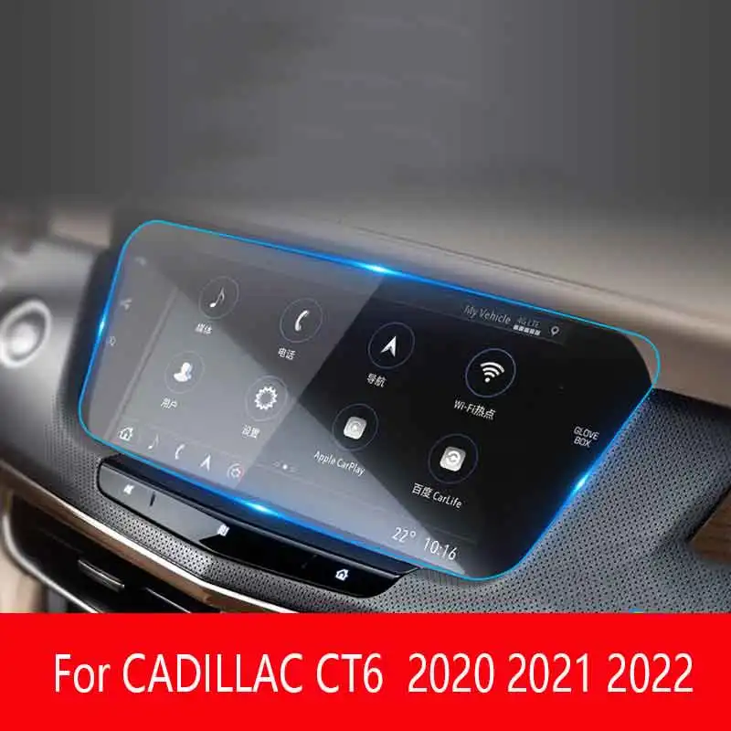 

For CADILLAC CT6 2019 2020 2021 2022 Car GPS Navigation Tempered Glass Screen Protective Film Auto interior Anti-scratch Film