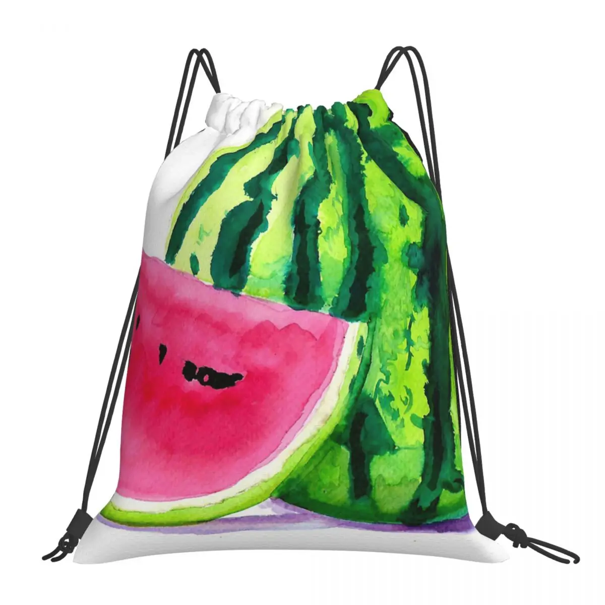 

Повседневные Портативные Сумки на шнурке с принтом «арбуз»