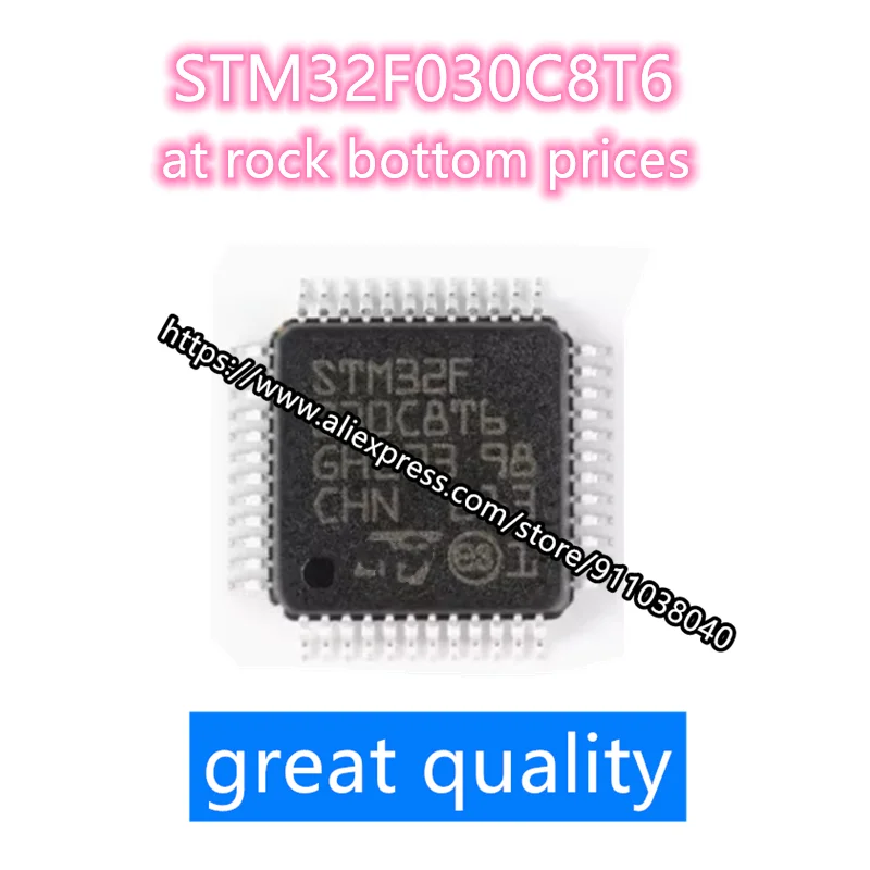 1-10PCS STM32F030C8T6 STM32F030 LQFP48 ARM ST ON STOCK GOOD QUALITY