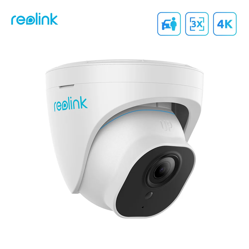 

Reolink 4K PoE Security Camera RLC-822A Ultra HD 8MP 3X Optical Zoom Camera Security Protection Human Car Detection
