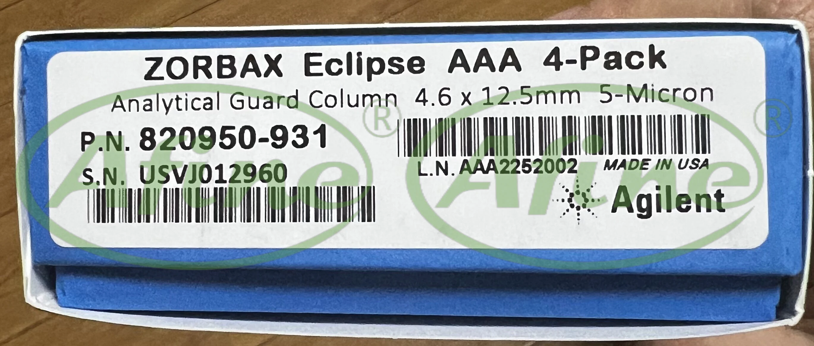AFINE Agilent 820950 -931 Защитный картридж ZORBAX Eclipse AAA (ZCG) 4 6 x 12 5 мм мкм шт.