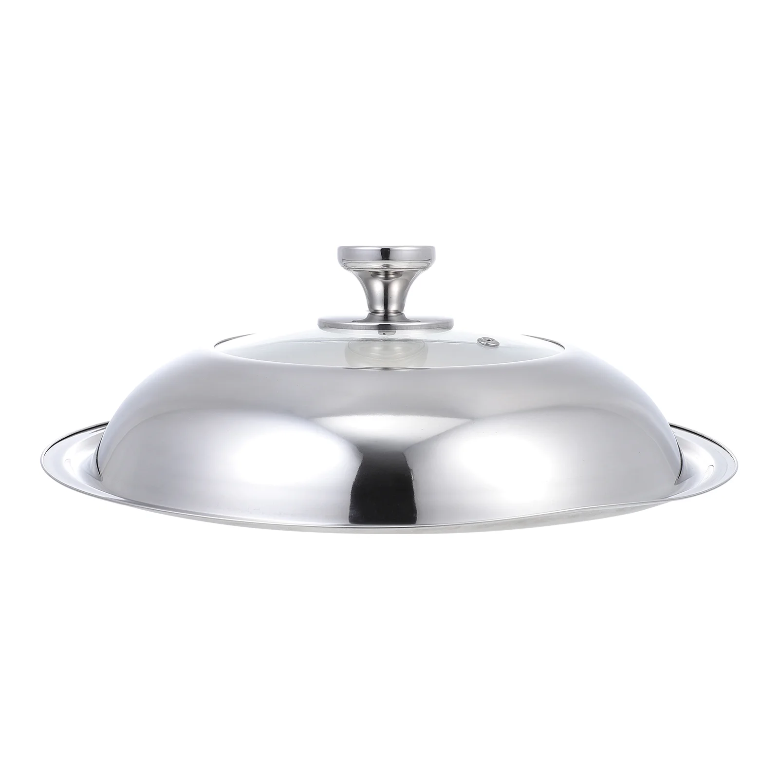 

Lid Cover Pot Pan Universal Replacement Lids Cookware Frying Stainless Steel Cooking Metal Pans Skillet Inch Covers Round Wok
