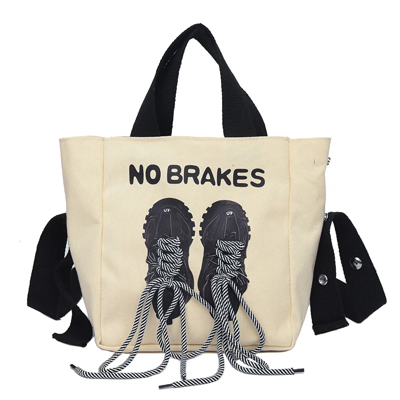 

Large Capacity Canvas Bag Fashion Print Handbag Crossbody Shopping Bag