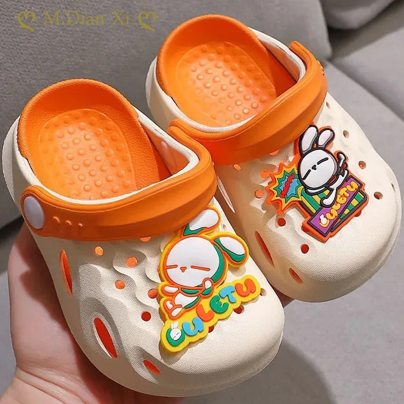 

Children's Children's Girls Soft-soled Shoes Summer Animal Garden Beach Slippers Sandals Hole Children's Shoes Girls Boys' Shoes