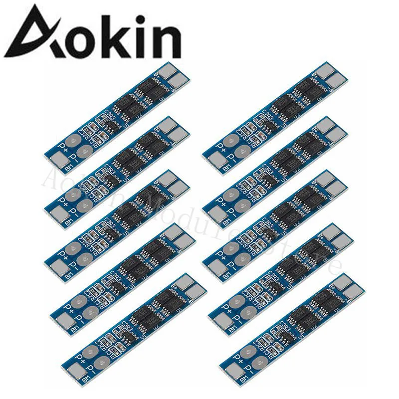 

10pcs/lot 2S 3A Li-ion Lithium Battery 7.4v 8.4V 18650 Charger Protection Board BMS PCM For Li-ion Lipo Battery Cell Pack