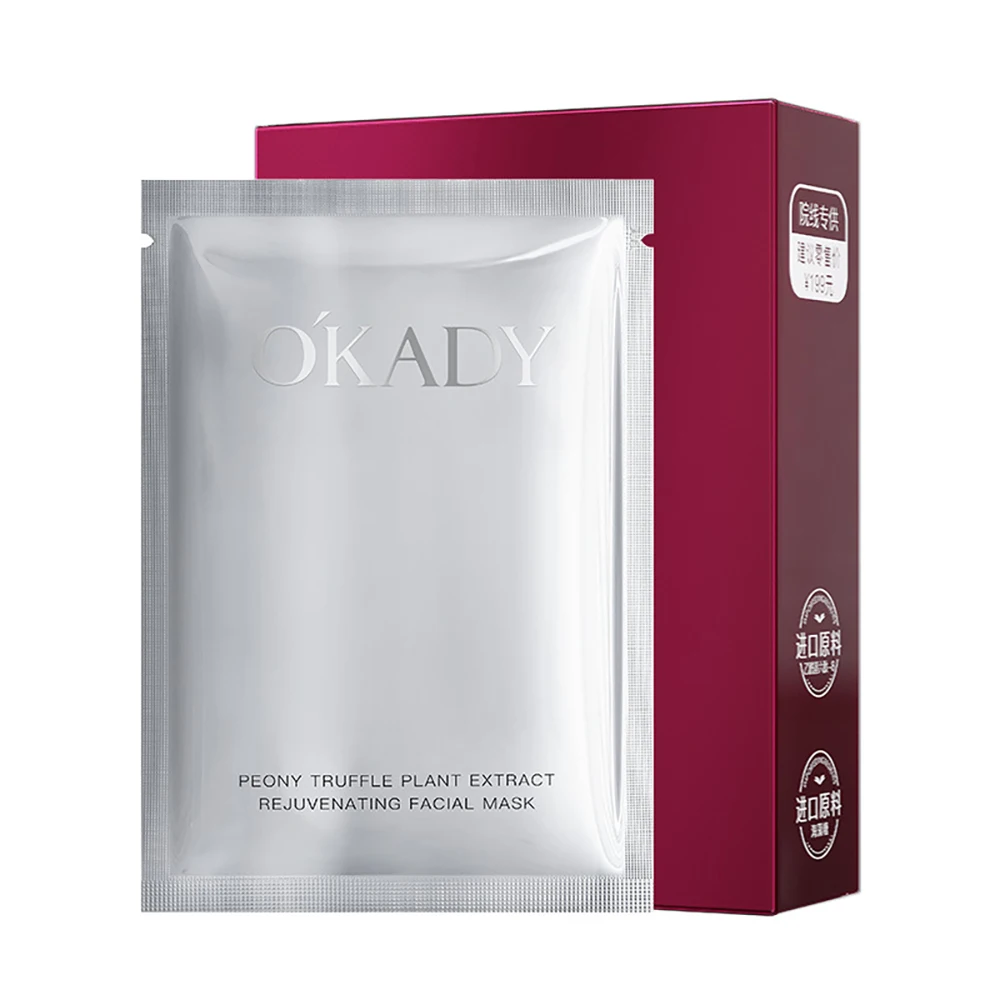 

OKADY Peony Truffle Beauty Face Mask 10Pcs Whitening Masks Repair Dry Skin Firming Anti-wrinkle Moisturize Skin Care Facial Mask