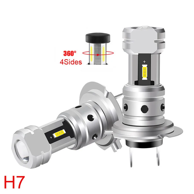 2 шт., Автомобильные противотуманные лампы H7 H4 H10 H8 H9 H11 9005 9006 H16jp 6000 лм