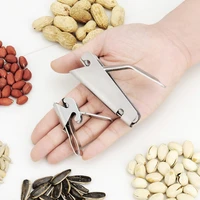 stainless steel nut sheller peanut pincers melon seeds opener pistachio sunflower seeds peeler walnut plier clamp kitchen tools