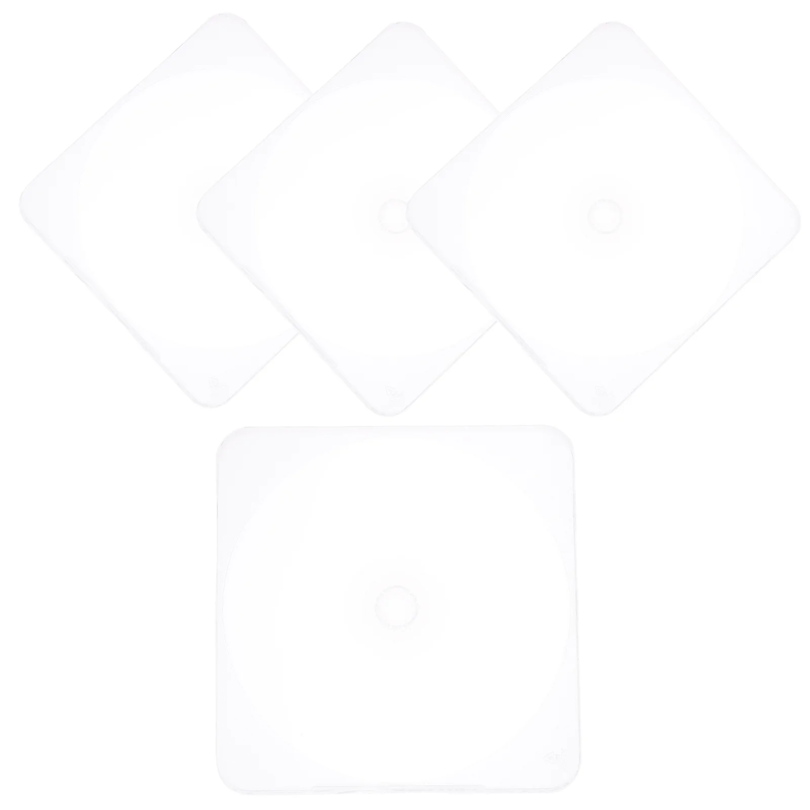 

4pcs Transparent CD Case Plastic CD Jewel Case DVD Holder DVD Storage Case