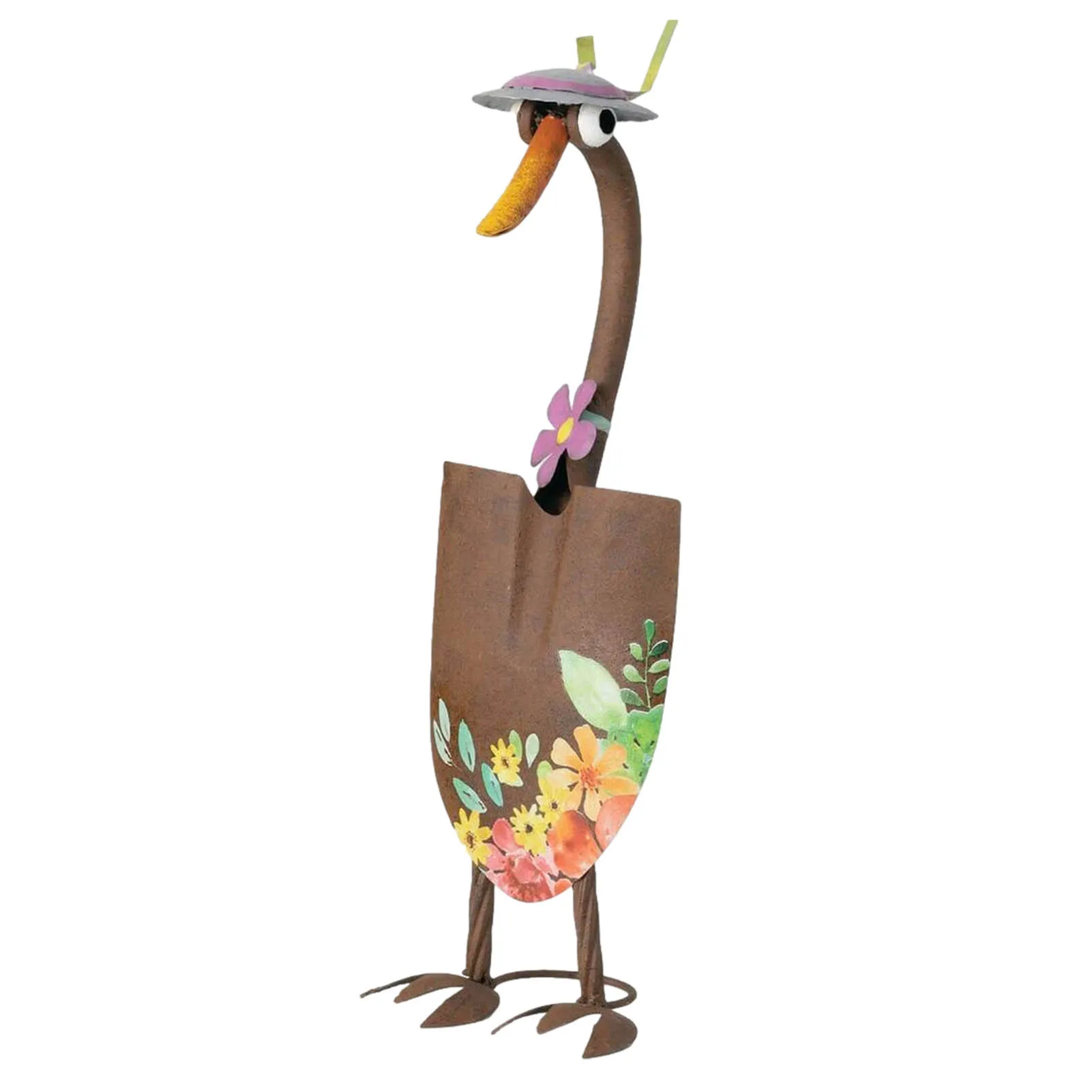 

Duck Spade Garden Statue Colorful Duck Shovel Figurine Garden Metal Statue For Indoor Outdoor Lawn Yard Decor And Fairy Garden A