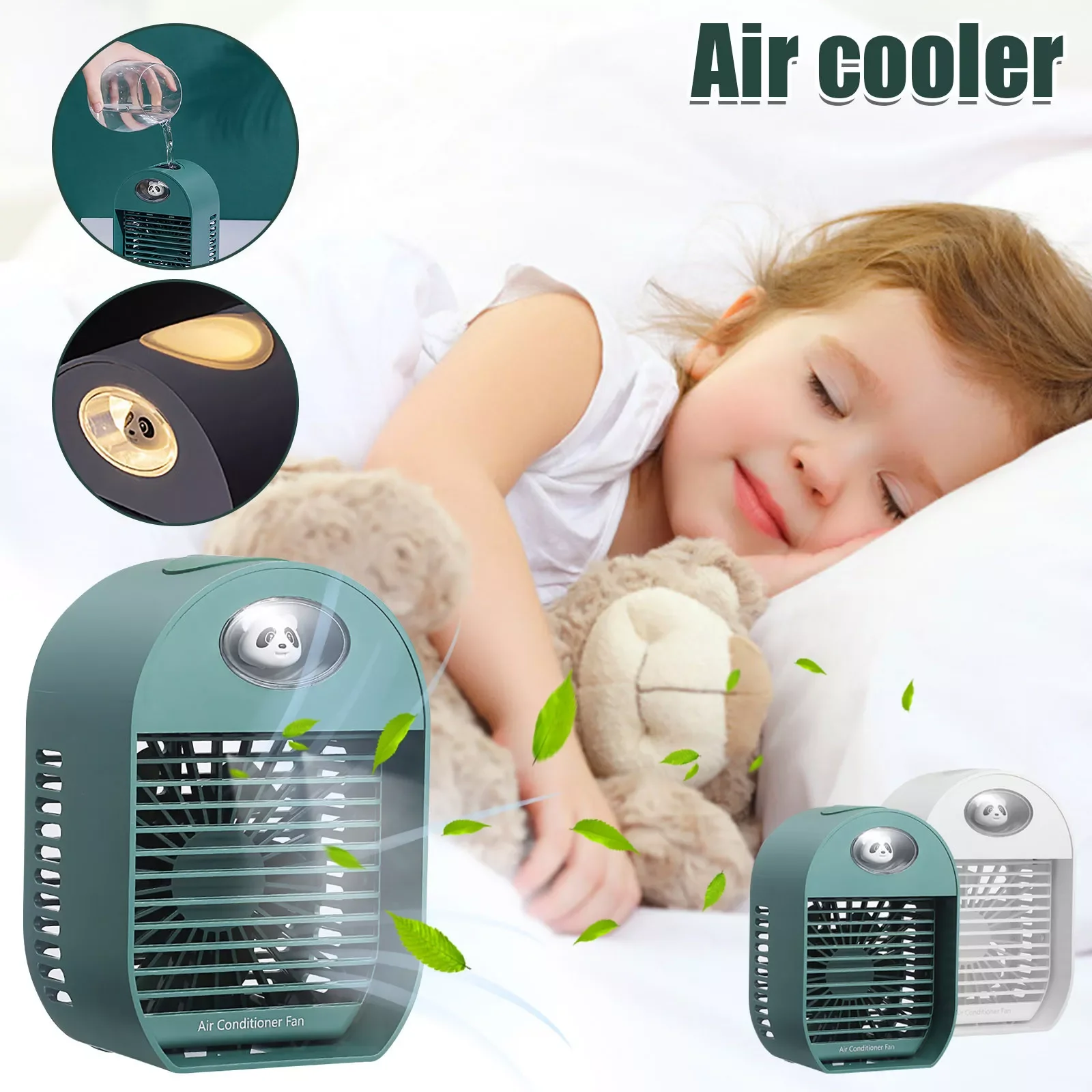 

Portable Air Cooler Mini Desktop Air Conditioning Fan Humidifier Purifier For Office Bedroom Usb Air Cooling Fan Summer#g4