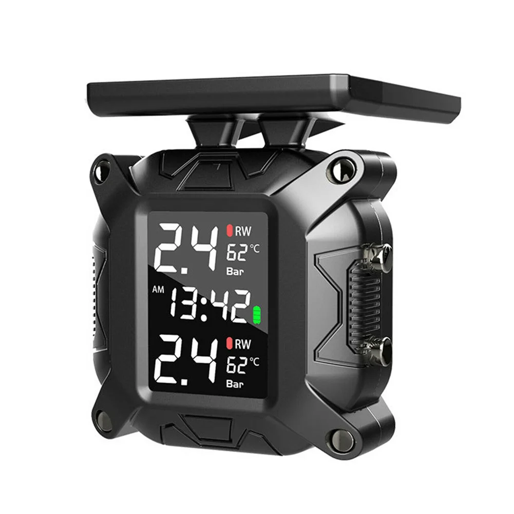 

System Tire Pressure Monitoring For Motorcycles IP67 Waterproof Large LCD