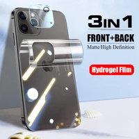 3 in 1 full cover screen protector for iphone 13 12 11 pro max mini hydrogel film for iphone 13 pro camera lens glass protector