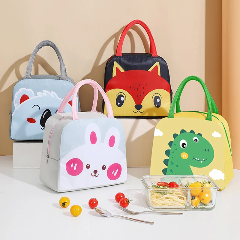 

Cartoon Lunch Bag Portable Insulated Thermal Lunch Box Picnic Supplies Bags Milk Bottle For Women Girl Kids Children 2022 New