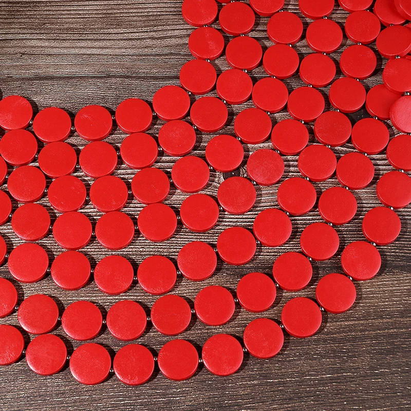 Женское многоцветное ожерелье с деревянными кристаллами 1 шт.