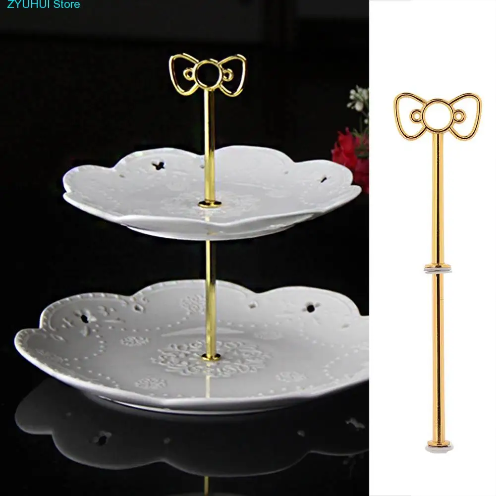 

Bow Cake Plate Stand Desserts Cheese Candy Display Rack Holder Birthday Party banquet Supplies Accessories Biscuits Fruit tray