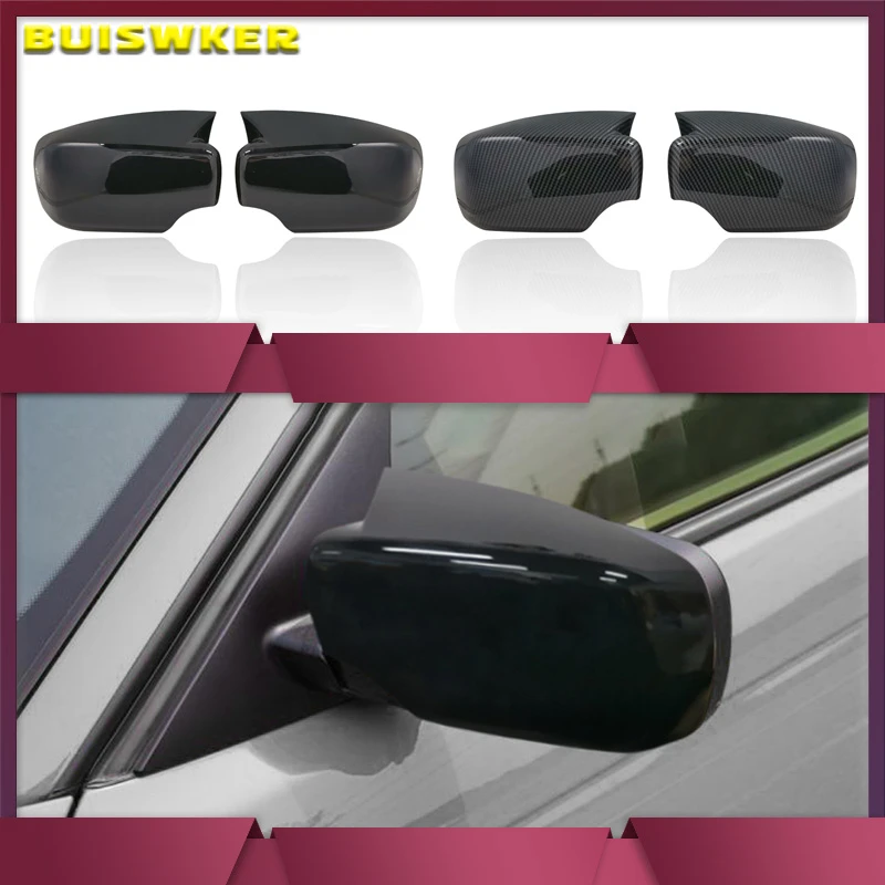 Car Side Door Rearview Side Mirror Cover Cap for BMW E46 316i 318i 318d 320d 320i 323i 325i 328i 330d 330i 330xi 1998-2005 ABS