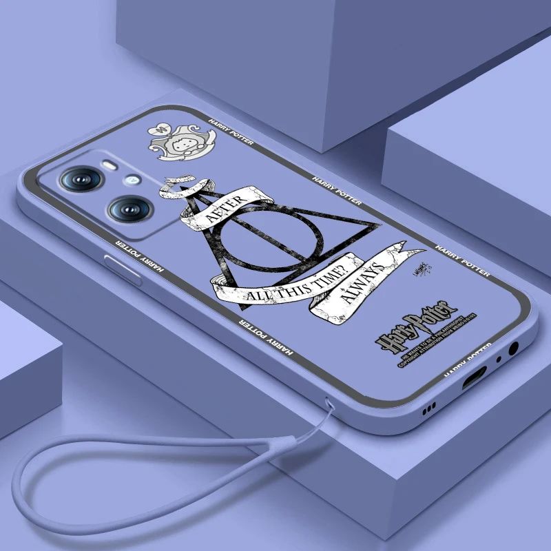 

Harries Wand Potters LoGo Phone Case For OPPO Find X5 X3 F21 Lite A96 A94 A93 A77 A76 A74 A72 A57 A53S A16 A9 5G Liquid Rope