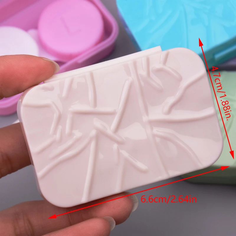 Красочный Пластиковый Футляр Для Контактных Линз Семейный Набор