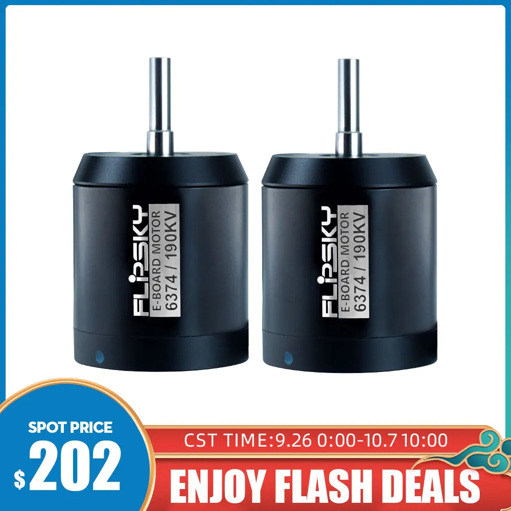 

2 шт. Flipsky BLDC ремень моторная Боевая прочная 6374 140KV 190KV 3500W для электрического скейтборда