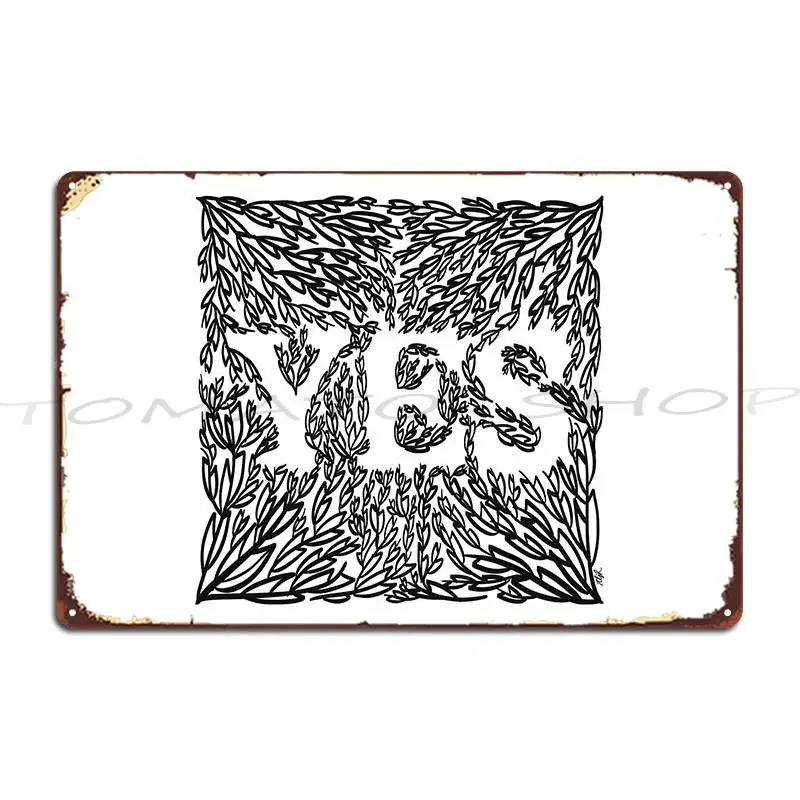Фото Металлическая табличка/постер с надписью «YES Speech Bubble YES» в стиле поп-арт, комикс, современный, забавный дизайн, для кинотеатров, клубов, баров, пабов, винтажный принт №2