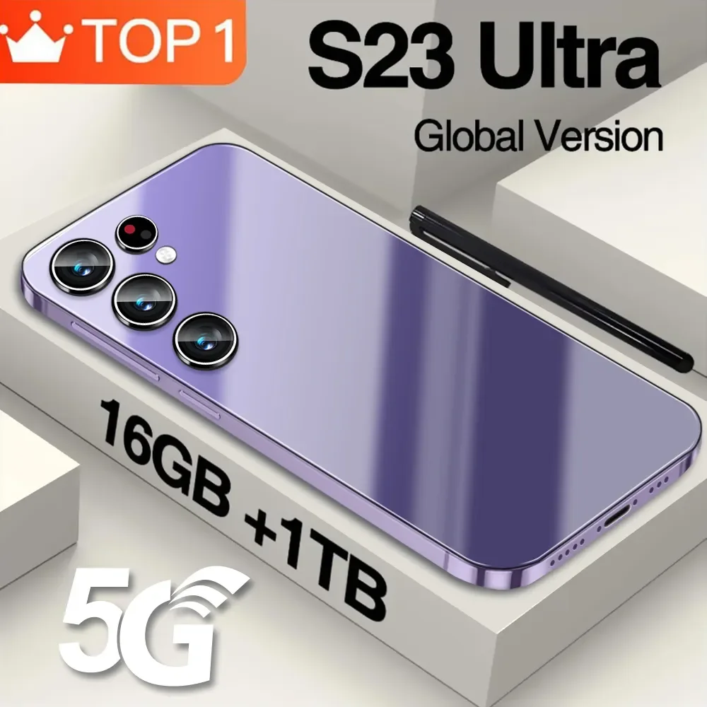 

Unlocked S23 Ultra 5g smartphone android phone cell phone pro telefone 6800mAh 16+1TB 4g mobile phones original s23 phone