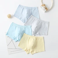 2022 summer boys combed cotton triangle boxer briefs refreshing breathable solid color series