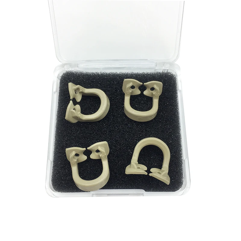 4 шт./партия резиновые зажимы для зубных протезов |