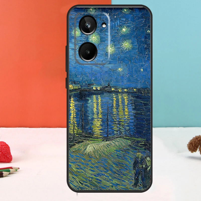 Картина маслом Ван Гога для Realme 11 12 Pro Plus 9 10 GT5 GT3 GT Neo5 C35 C31 C30 C33 C51 C53 C55 C21Y C25s чехол