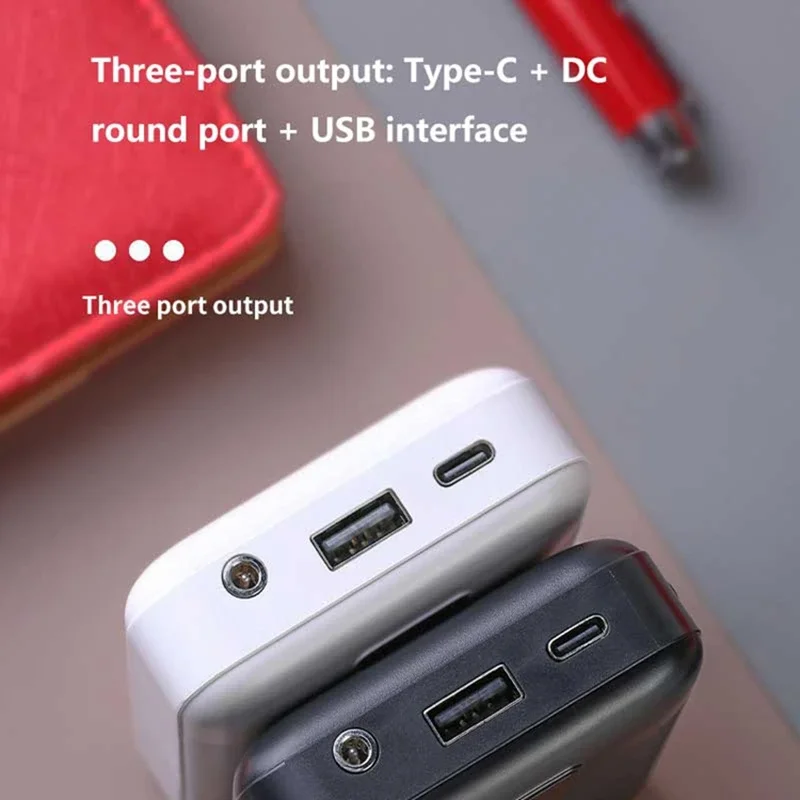 Фото 50000 мАч Powerbank большой емкости USB быстрая зарядка портативный DC 7,4 В внешний аккумулятор для обогрева жилета куртка перчатки носки №4
