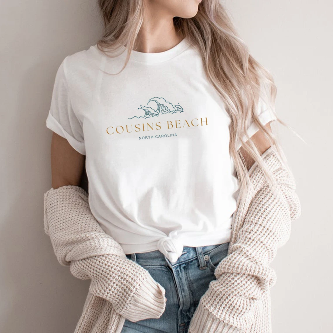 Фото Пляжная футболка Cousins в стиле ретро 2025 года, летняя рубашка I Turned Pretty, рубашки Team Conrad, женская повседневная футболка с коротким рукавом, уличная одежда, топ №1