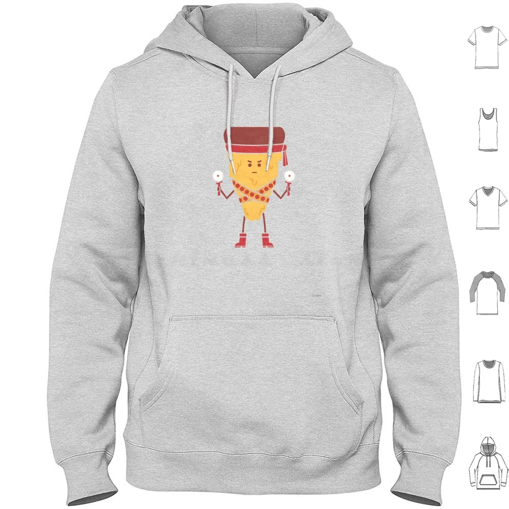 Толстовки с длинным рукавом для пиццы Забавный динозавр пицца фаст-фуд