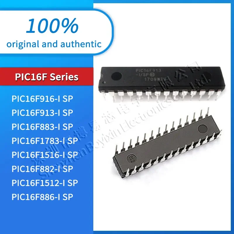 PIC16F886 PIC16F1512 PIC16F882 PIC16F1516 PIC16F1783 PIC16F913 PIC16F883 PIC16F916 PIC18F2550-I/SP