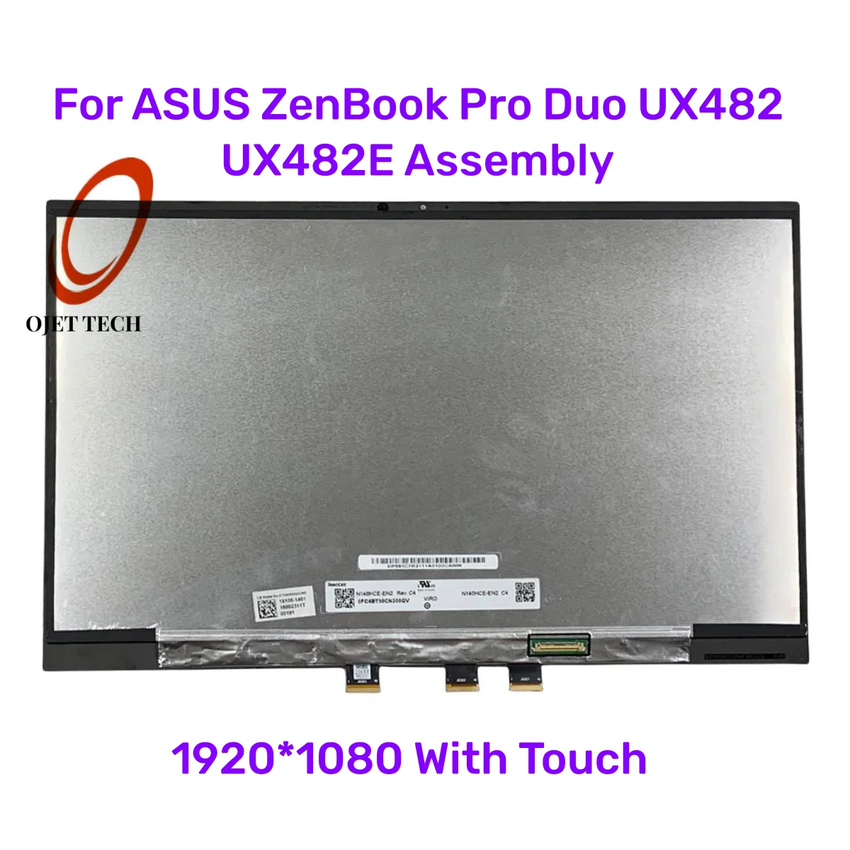 

18100-1401 14,0 2021x482 IPS EDP ЖК-экран с сенсорным экраном для ASUS ZenBook Duo UX482 UX UX482EA UX482EG экран