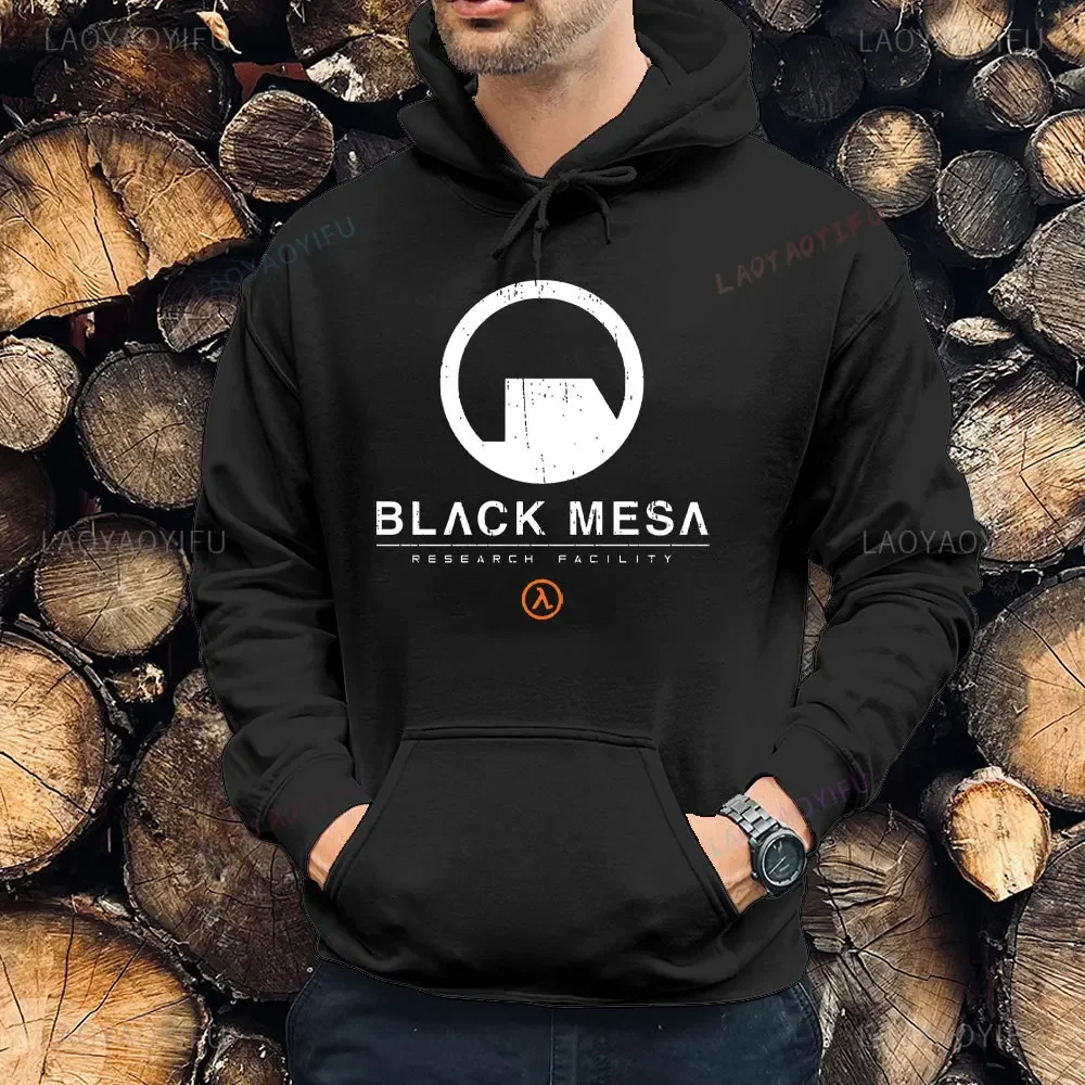 Black Mesa Research Facility Полужизненный пуловер с капюшоном Классическая стрельба по