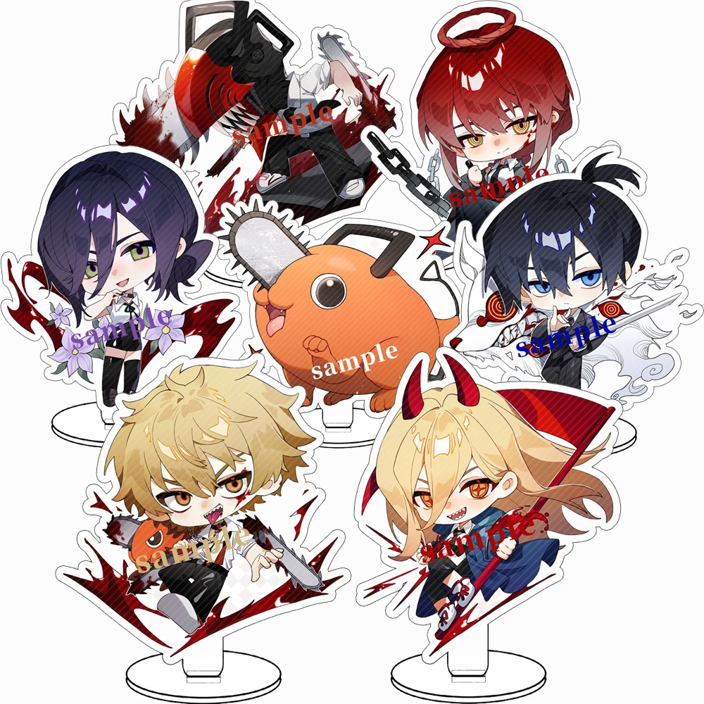 

Anime Manga Chainsaw Man Acrylic Stand Cosplay Denji Pochita Makima Hayakawa Aki Model Plate Cute Cartoon Keychain Fans Gifts