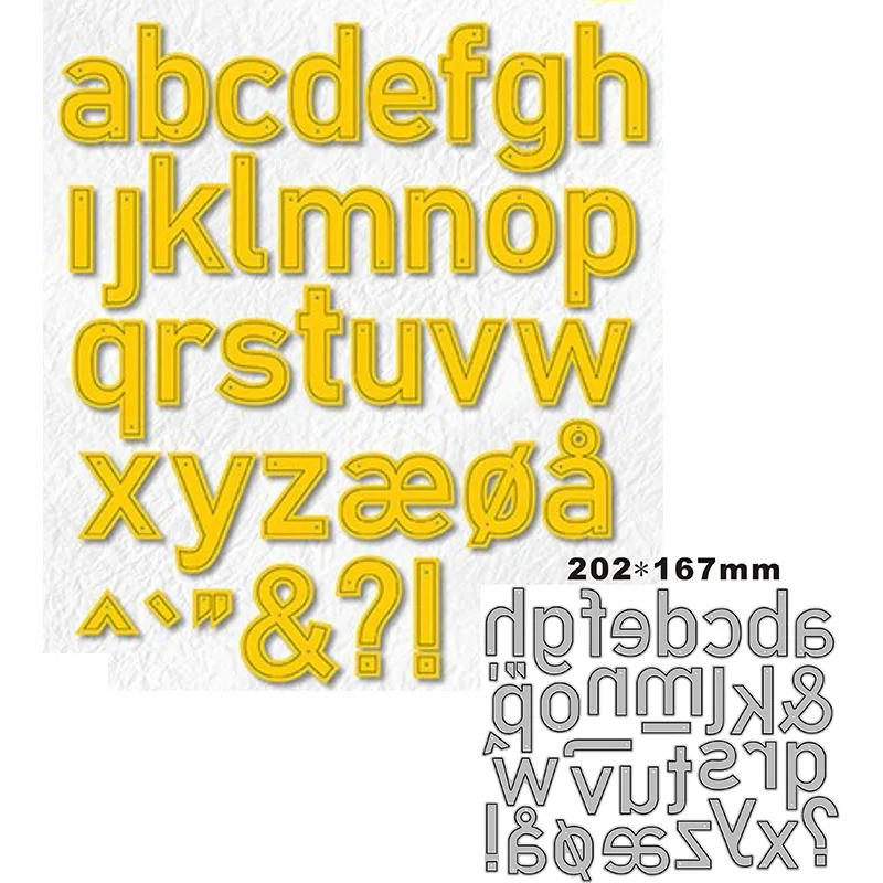 

New Lrregular Letter Background Of Card 2022 Metal Cutting Dies for DIY Decorative Scrapbooking Album and Card Making No Stamps