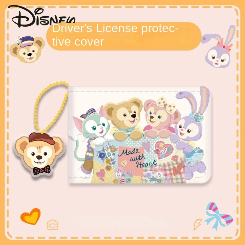 Disney New Women's Card Case Fashionable High Quality Driver's License Protection Leather Case Cartoon Cute Credit Card Case
