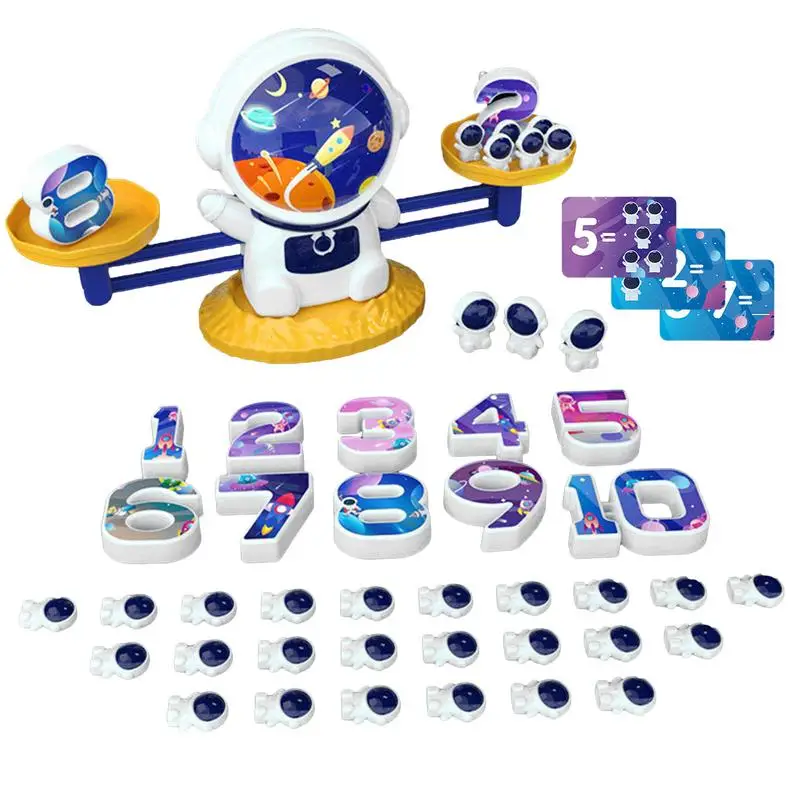 

Астронавт баланс математическая игра милый астронавт цифровая Голосовая балансировка весы развивающие игрушки дошкольное обучение мероприятия