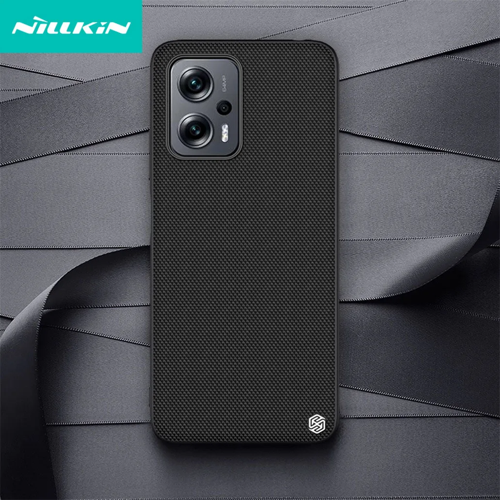

NILLKIN For Xiaomi Poco X4 GT 5G Case Textured Case Nylon Fiber Material Weaving Non-slip Protection Back Cover For Poco X4GT 5G
