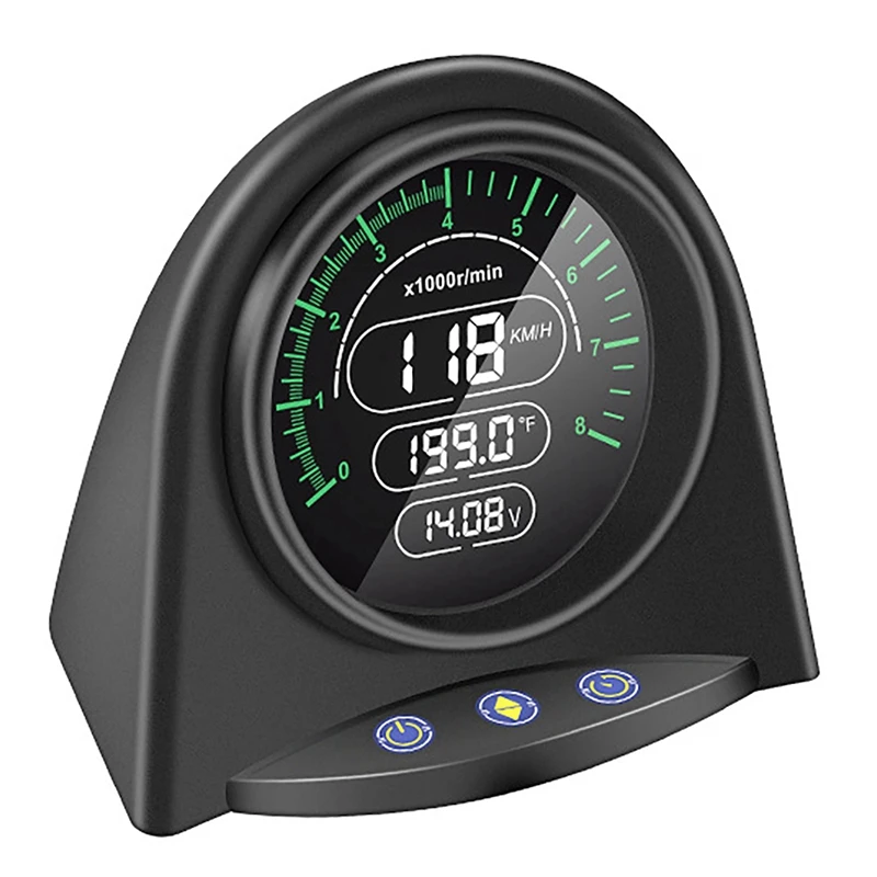 

Умный дисплей для автомобиля HUD, дисплей с цветным HD ЖК-экраном, с функцией поддержания скорости