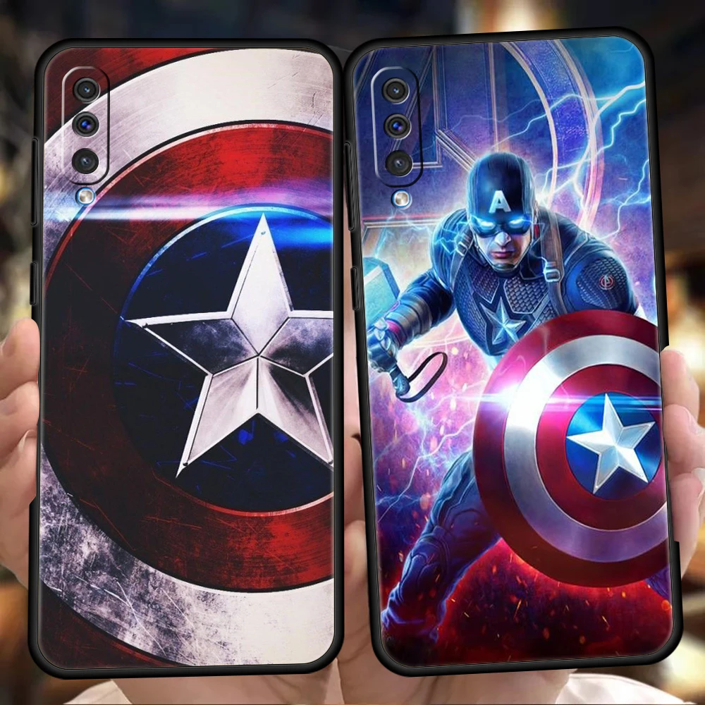 Funda de teléfono Marvel Capitán América Steve Rogers Loki para Samsung Galaxy A53 A73 A33 A22 A13 A12 5G A03 A70 A50 A10 A20 A30